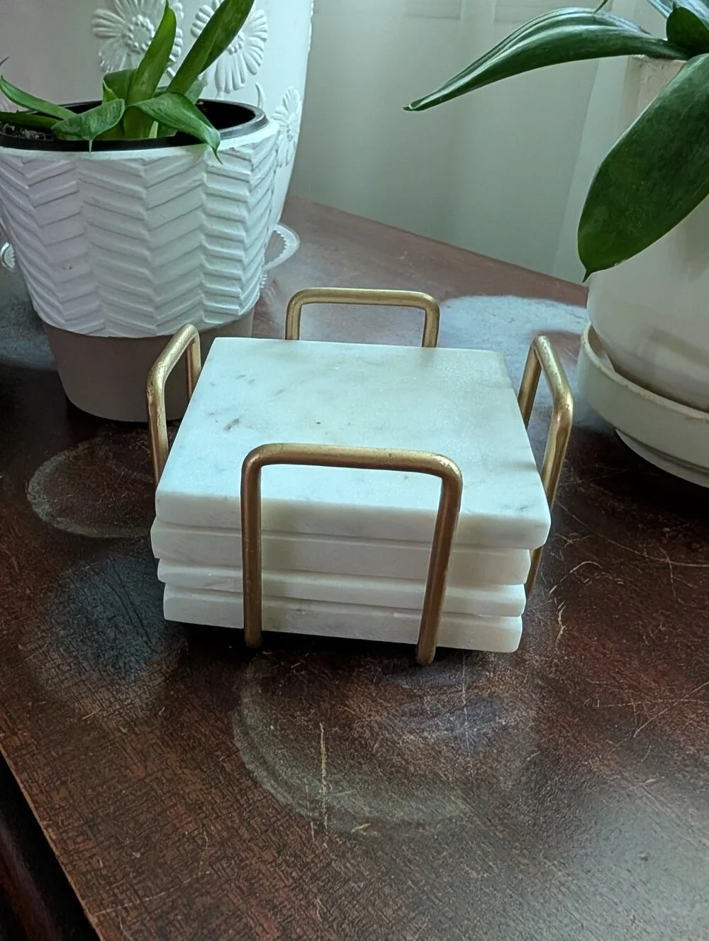 Marble Coaster Set